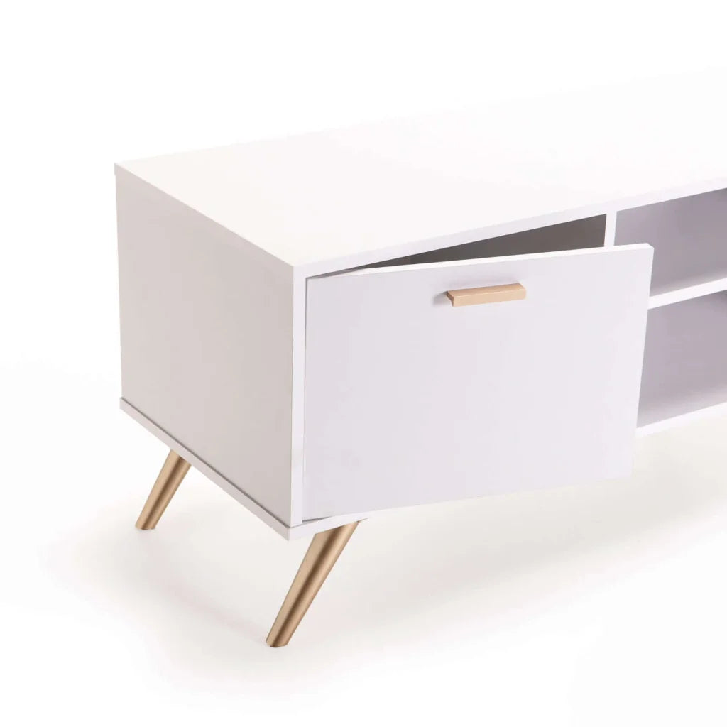 Succotash 160cm 2 Door TV Unit - White