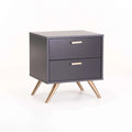 Succotash 2 Drawer Pedestal - Grey