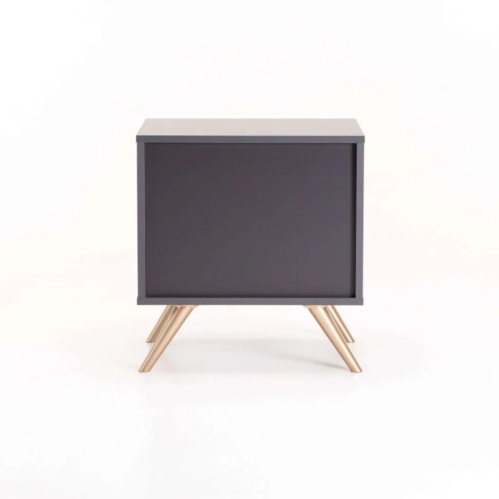 Succotash 2 Drawer Pedestal - Grey