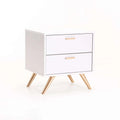 Succotash 2 Drawer Pedestal - White