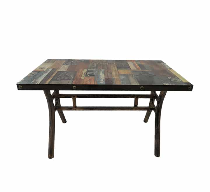 Wooden Print Cafe Table