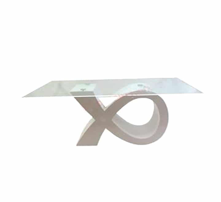 Glass dining table