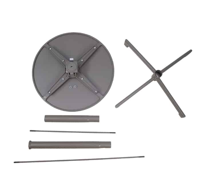 Adjustable Round Steel Table 60cm