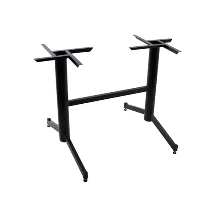 Cafe Table Double Base Black