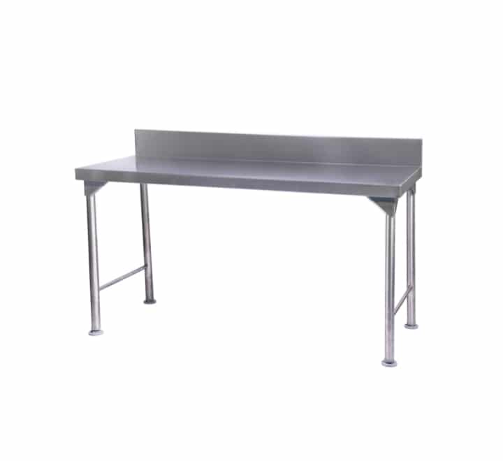1.1m Stainless steel prep table with splashback