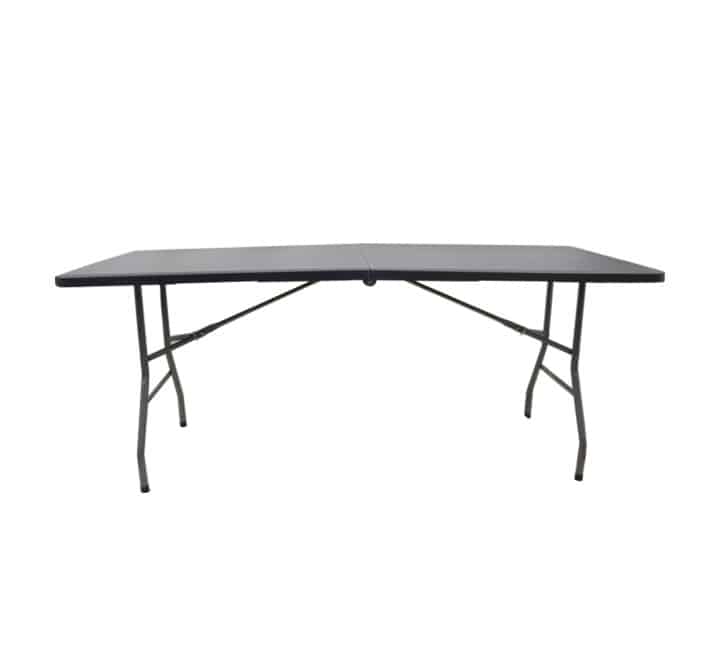 Plastic Folding Table Black 1.8m