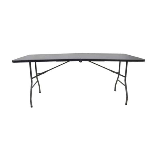 Plastic Folding Table Black 1.8m