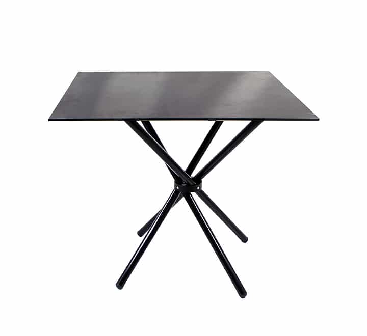 Black Square Glass Table
