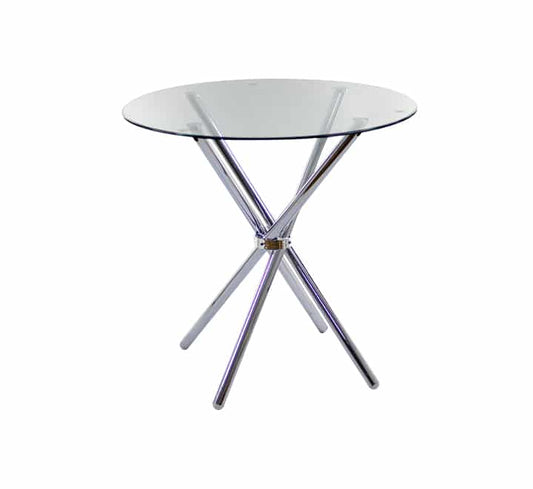Glass Round Table Metal Legs