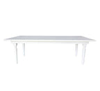 White Rectangular Wooden Table 2.4m