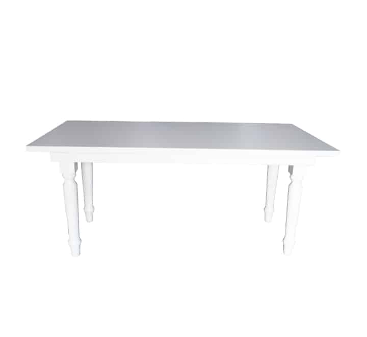 Rectangular Wooden Table White 180x90cm
