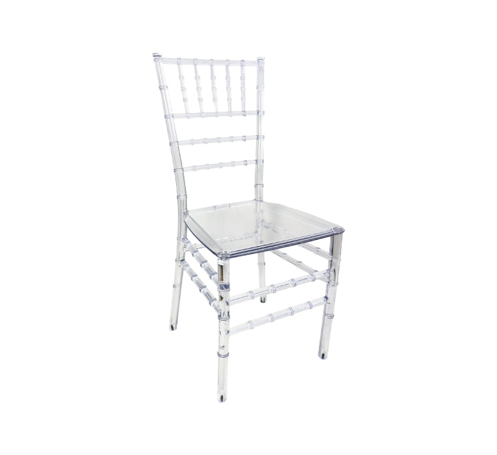 Clear Tiffany Resin Chair 1pc ( excluding cushion)