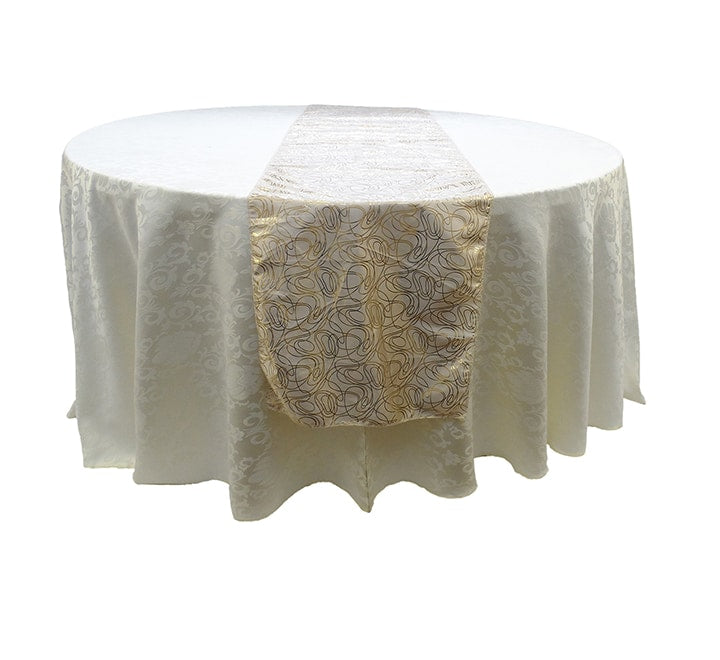 Oval Patterned Table Runner