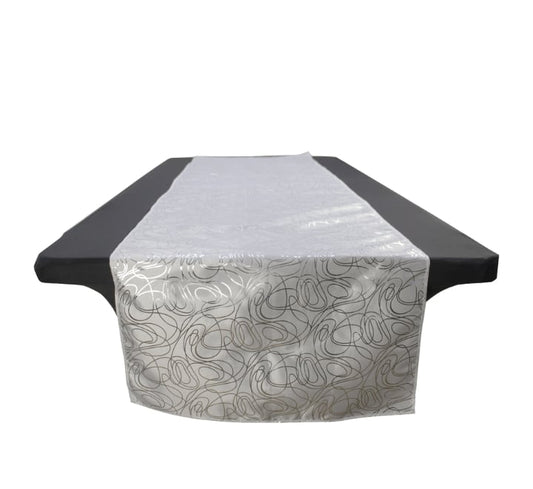 Fancy Table Runner White