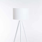 Thiago Wooden Tripod - White Fabric Shade 156cm
