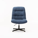 Trusha Fabric Chair With Swivel - Blue