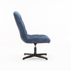 Trusha Fabric Chair With Swivel - Blue