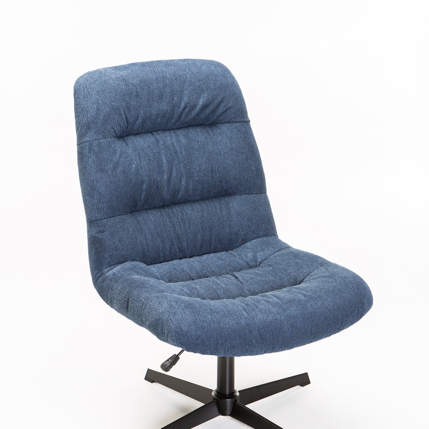 Trusha Fabric Chair With Swivel - Blue
