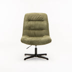 Trusha Fabric Chair With Swivel - Green