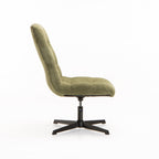 Trusha Fabric Chair With Swivel - Green