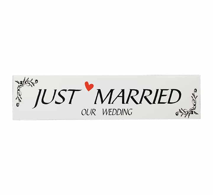 Just Married Board Assorted Designs