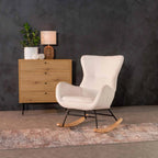 Vasanti Fleece Rocking Chair - Cream