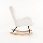 Vasanti Fleece Rocking Chair - Cream
