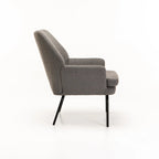 Vishaya Boucle Fabric Chair - Grey