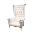 White Nepal Wing Back Chair