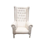 White Nepal Wing Back Chair