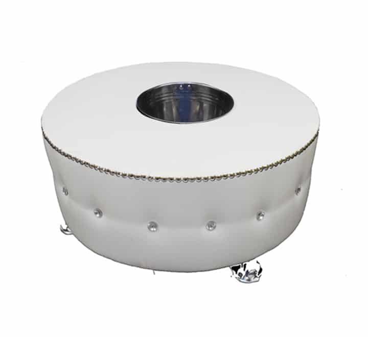 Round ice bucket table