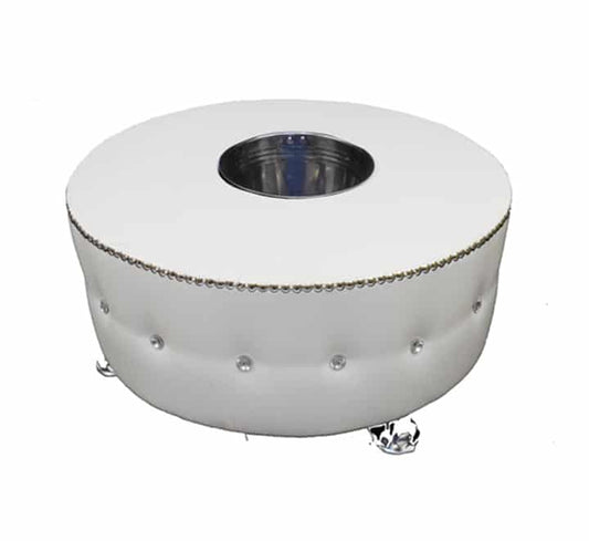 Round ice bucket table