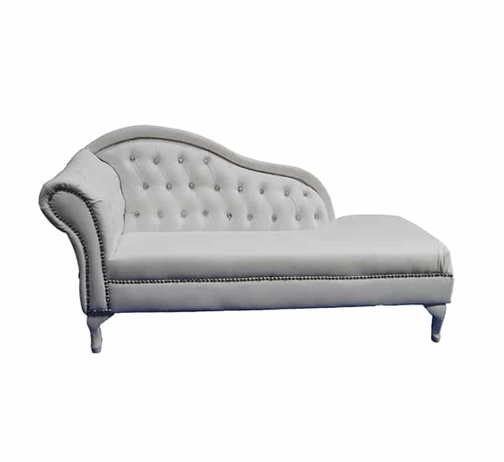 1 Arm White Chaise