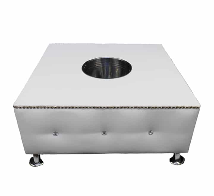 Square ice bucket table