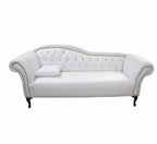 2 Arm Chaise White