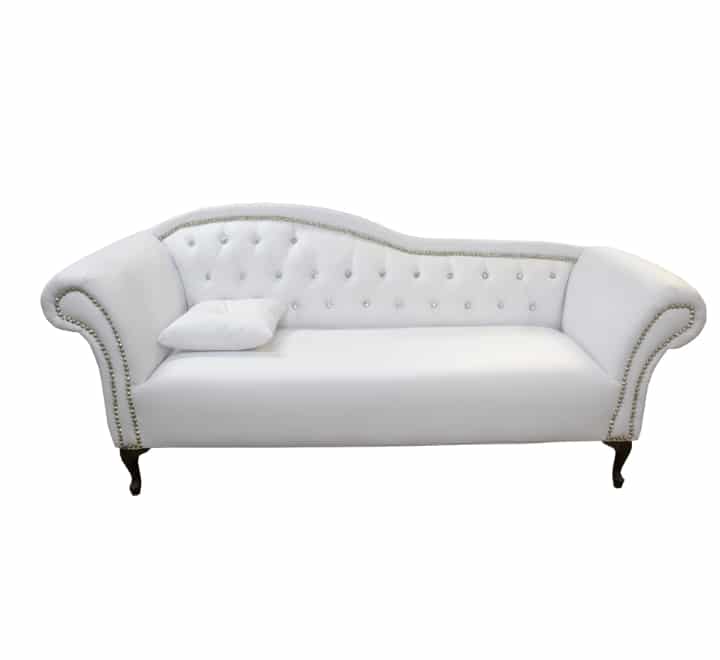 2 Arm Chaise White