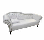 2 Arm Chaise White