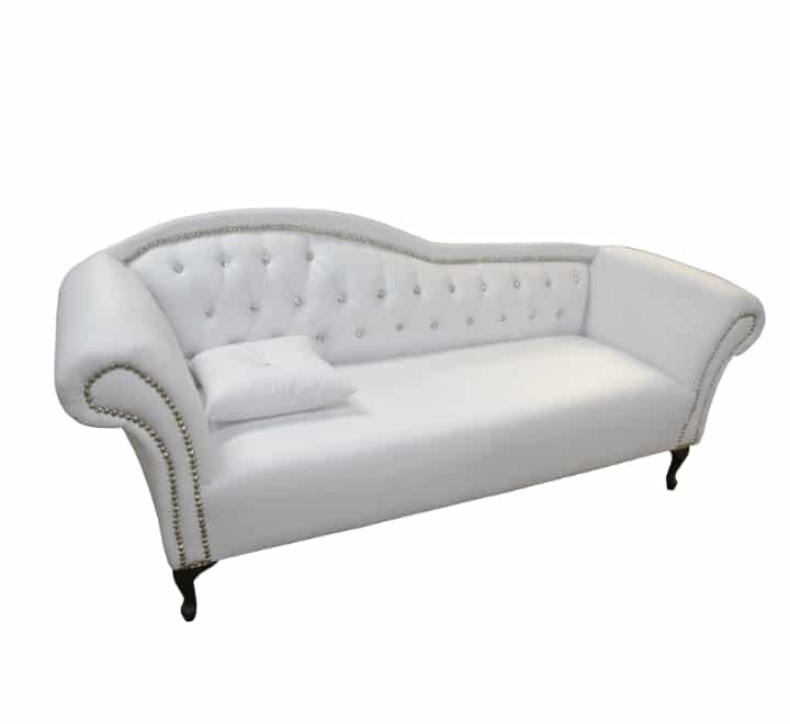 2 Arm Chaise White