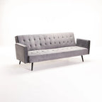 Wina Velvet Sleeper Couch - Grey