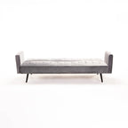 Wina Velvet Sleeper Couch - Grey