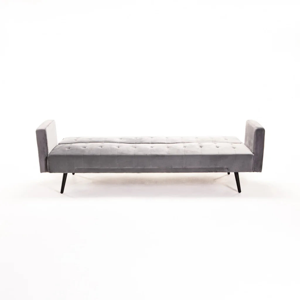 Wina Velvet Sleeper Couch - Grey