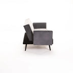 Wina Velvet Sleeper Couch - Grey