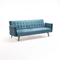 Wina Velvet Sleeper Couch - Teal