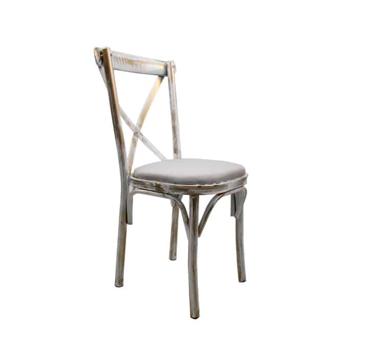 Crossback Metal Chair