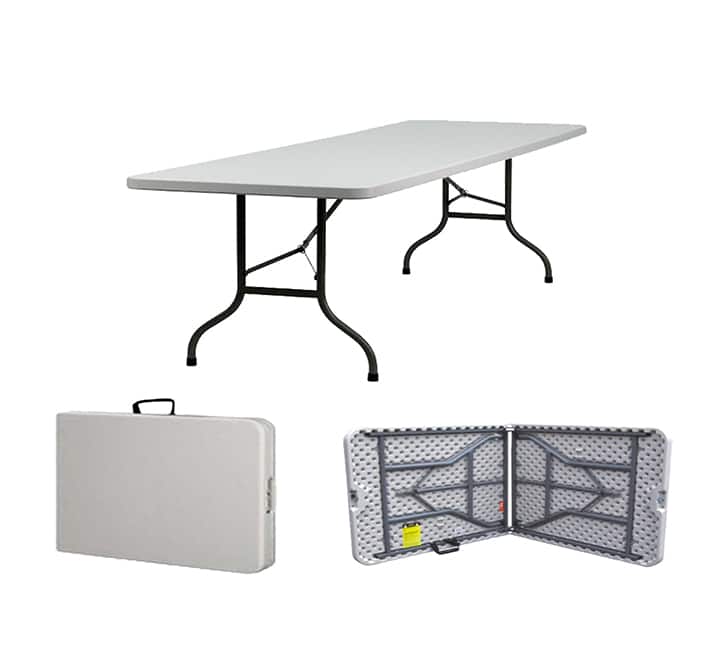 Plastic folding table 2.4m (8ft)