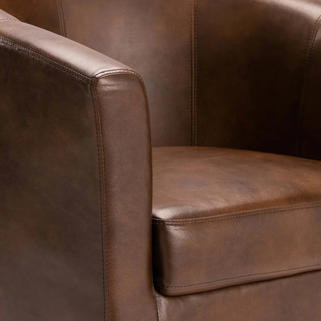 Yadana Leather  Armchair