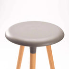 Yoyi Wooden Leg Barstool - Grey
