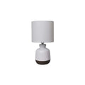Zane Two Tone White - White Fabric Shade
