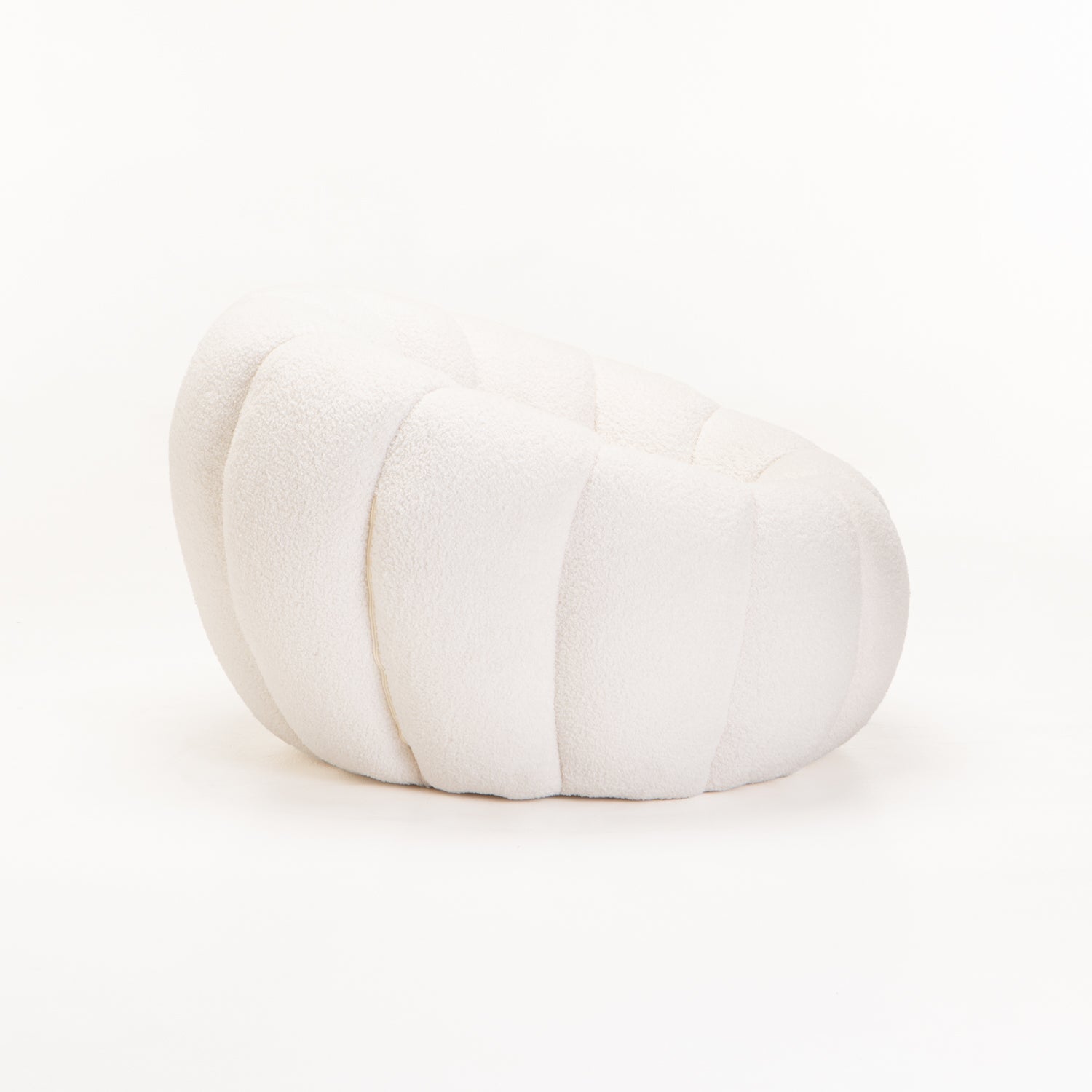 Zansi Fleece Fabric Chair - Cream