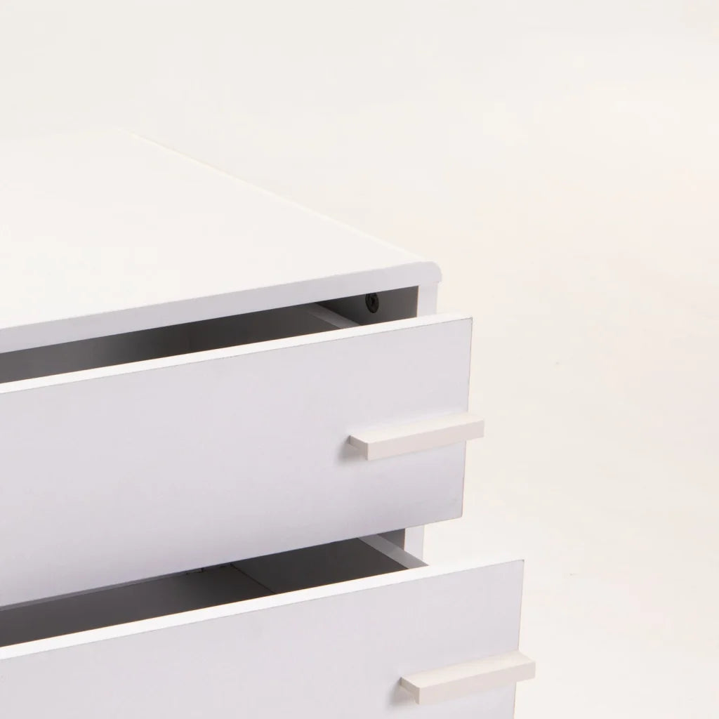 Batti 2 Drawer Pedestal  - White